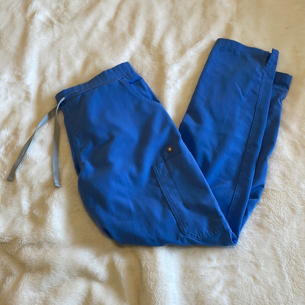 Figs Ceil Blue Scrub Bottoms